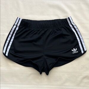 Adidas three stripe retro style athletic shorts 70s inspo like new condition
